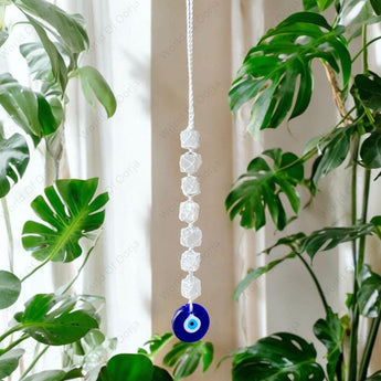 Selenite Cubes Hanging - WorldOfOorja