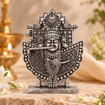 Silver plated Shrinathji idol