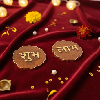 Shubh Labh – Handcrafted Prosperity Symbol - WorldOfOorja