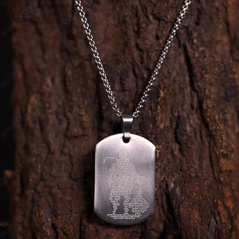 Silver Hanuman Chalisa Protection Pendant - WorldOfOorja