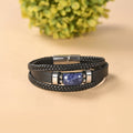 Sodalite Leather Bracelet – image 1