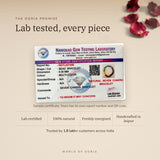 7 Chakra Bracelet lab certificate with QR code – The Oorja promise