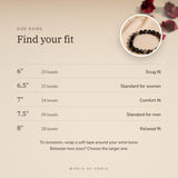 Sulemani Hakik bracelet size guide – 6 to 8 inch