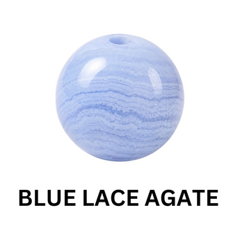 Blue Lace Agate bead