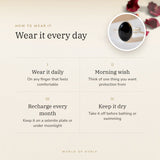 How to wear your Black Obsidian Ring – daily wear, morning wish, recharge on selenite or moonlight