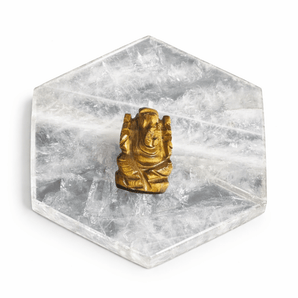 Tiger Eye Ganesh Ji Murti - WorldOfOorja