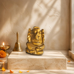 Tiger Eye Ganesh Ji Murti - WorldOfOorja