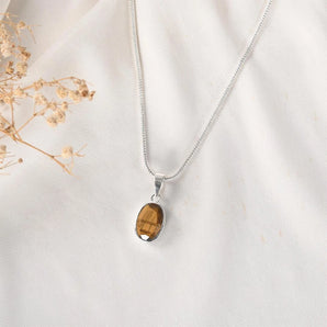 Tiger Eye Pendant – Focus & Courage – World of Oorja