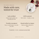 The Oorja promise – Labradorite Pendant, lab certified and energised after you order
