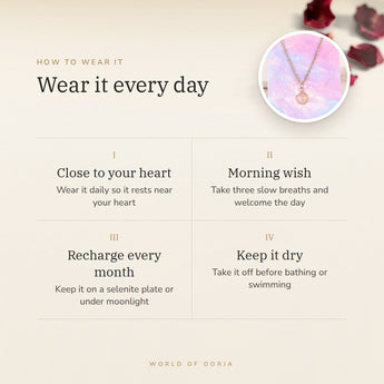 How to wear your Moonstone Pendant Mini – daily wear, morning wish, recharge on selenite or moonlight