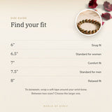 Unakite Bracelet size guide – 6 to 8 inch