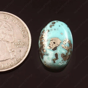 Turquoise (Firoza) (14.75 Carat, 16.07 Ratti) - WorldOfOorja