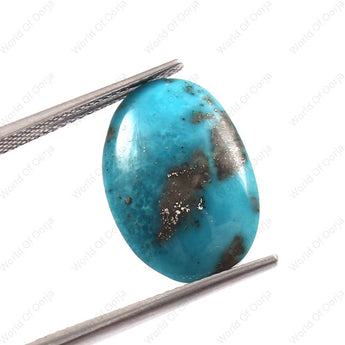 Turquoise (Firoza) (8.68 Carat, 9.52 Ratti) - WorldOfOorja