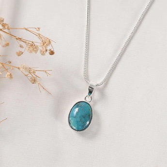 Turquoise pendant (Firoza) – Protection & Communication – World of Oorja