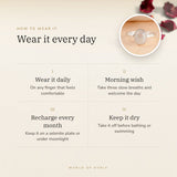 How to wear your Moonstone Ring – daily wear, morning wish, recharge on selenite or moonlight