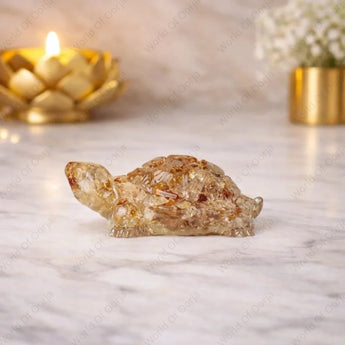 World of Oorja Vastu Citrine Tortoise Kachhua for wealth, prosperity and success