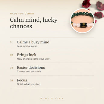 Gemini Zodiac Bracelet benefits – World of Oorja