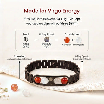 Made for Virgo energy – ruling planet and crystals in the Virgo zodiac bracelet