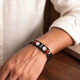 Wearing the Virgo zodiac bracelet on the wrist