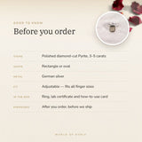 Polished Pyrite Ring – good to know before you order: what is in the box, energised after order