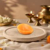 Yellow Aventurine Crystal Diya - WorldOfOorja