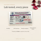 5 Mukhi Divine Rudraksha Bracelet lab certificate with QR code – The Oorja promise