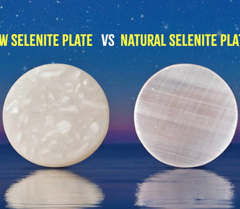 Raw Selenite Plate vs. Natural Selenite Plate
