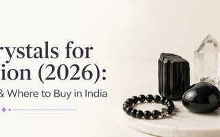 Protective crystals such as black tourmaline and obsidian to wear for protection, available in India
