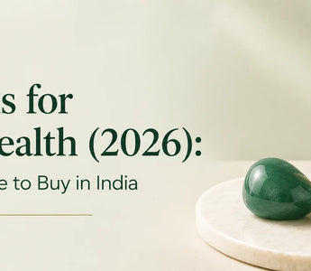 Money and wealth crystals including citrine and pyrite to wear for abundance, available in India