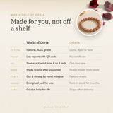 Why World of Oorja – Sunstone Bracelet made for you, finished by hand in Jaipur