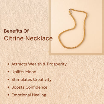 Citrine necklace with benefits