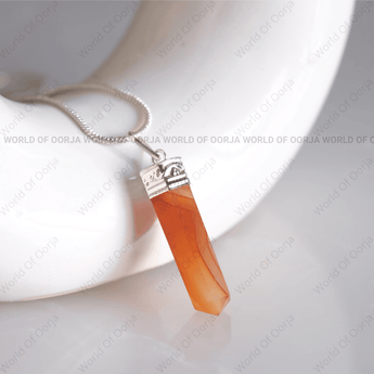 AAA Grade Carnelian Pencil Pendant