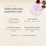 The Oorja promise – Moonstone Pendant Mini, lab certified and energised after you order