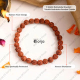 Combo of 5 Mukhi Rudraksha Bracelet and Pendant