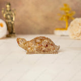 World of Oorja crystal tortoise set with Citrine and Pyrite for financial growth