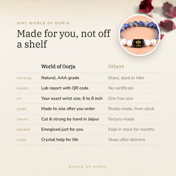 Why World of Oorja – Libra Zodiac Bracelet made for you, finished by hand in Jaipur