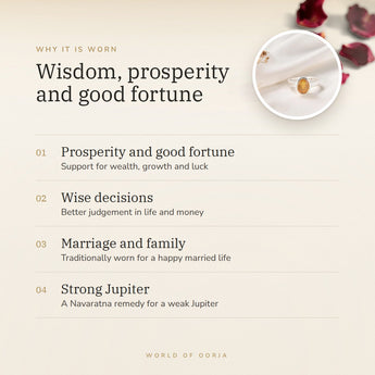 Yellow Sapphire (Pukhraj) Ring benefits – World of Oorja