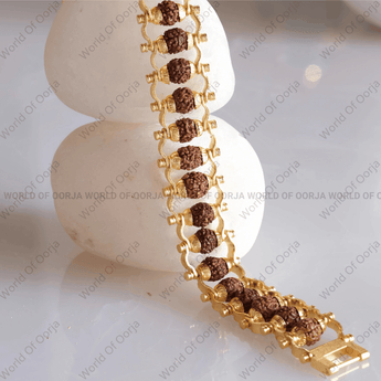 World of Oorja 5 Mukhi Rudraksha bracelet for wellness and protection