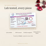 Virgo Zodiac Bracelet lab certificate with QR code – The Oorja promise