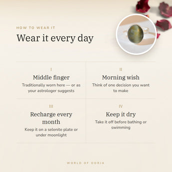 How to wear your Cat's Eye (Lehsunia) Ring – daily wear, morning wish, recharge on selenite or moonlight