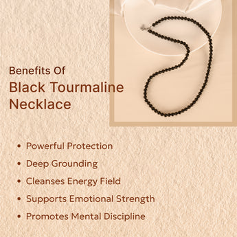 Black tourmaline necklace 