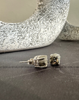 Raw Pyrite Stud Earrings - For Men & Women - WorldOfOorja