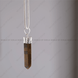 Authentic Tiger Eye Pencil Pendant 