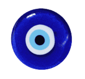 Blue evil eye charm 