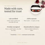 The Oorja promise – Taurus Metal Zodiac Bracelet, lab certified and energised after you order