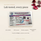 Amethyst Pendant lab certificate with QR code – The Oorja promise