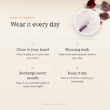 How to wear your Amethyst Pencil Pendant – daily wear, morning wish, recharge on selenite or moonlight