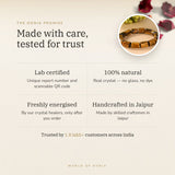The Oorja promise – Tiger Eye Cylinder Bracelet, lab certified and energised after you order