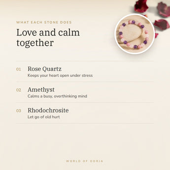 Love & Stress Relief Bracelet benefits – World of Oorja