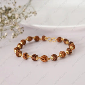 5 Mukhi Divine Rudraksha Bracelet - WorldOfOorja